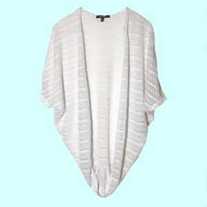 GEORGE OPEN LACY KNIT WHITE SWEATER SIZE 10 -12